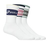 Asics - 3 Pack Logo Crew Sock - Sports socks size 39-42 - II, white
