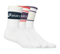 Asics - 3 Pack Logo Crew Sock - Sports socks size 5,5-8 - II, white