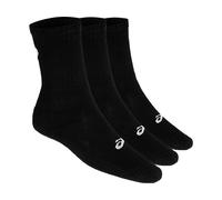 Asics 3 Pack Crew Sock - Black - Size M