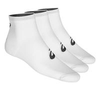 ASICS Quarter Sports Socks 3 Pack - White, Black, Size 43 - 46