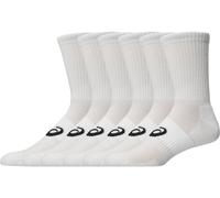 Asics 6 Pack Crew Socks White