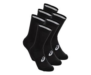 ASICS 6PPK Crew Running socks Unisex-black, Size 35-38