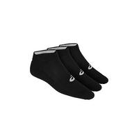 Asics Adults Unisex Running 3Pack Ankle Socks - Black, Black, Size M, Men Black