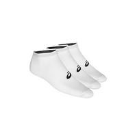 Asics Adults Unisex Running 3Pack Ankle Socks - White, White, Size M, Men White