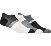 ASICS AEG 3 PACK COLOR BLOCK LOW CUT SOCK Performance Black/Brilliant White XL