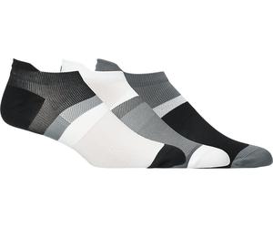 ASICS AEG 3 PACK COLOR BLOCK LOW CUT SOCK Performance Black/Brilliant White XL