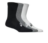 ASICS 3 Pack Crew Sock - Mixte - Black / White / Grey - size XL- model 2026 XL