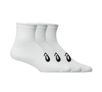 Asics AEG Quarter Running Socks (3 Pack) | UK S in Brilliant White