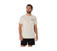 ASICS ASICS CHEST LOGO SS TEE Birch/Burnt Red 2XL