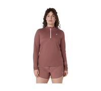 ASICS ASICS ICON 1/2 ZIP LS TOP Rubble Red XS