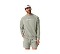 ASICS ASICS LOGO FLEECE CREW-NECK TOP Lichen Green L