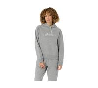 Asics Logo Fleece Hoodie Grey M Woman