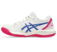 ASICS Boys Gel-Dedicate 8 Gs Sneaker, Cream Dark Cobalt, 6 UK