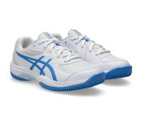 ASICS Boys Gel-Game 10 Gs Clay Sneaker, White Blue Coast, 6 UK