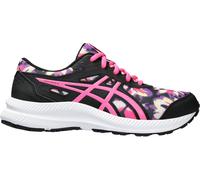 Asics Contend 8 GS Junior Running Shoes Black Kids Cushioned Carbon Run Trainers