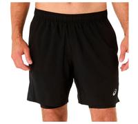 Asics - Core 2in1 7'' Short - Running shorts size L, black