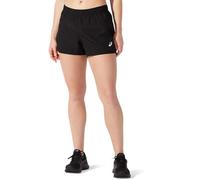 ASICS Core 4 Inch Running Shorts for Women - Lightweight, Breathable Black Athletic Shorts (Size L)