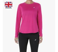 ASICS CORE LS Running Top Women's XL Pink Long Sleeve Gym Quick Dry Free UK