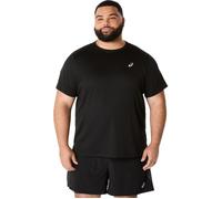 ASICS Core SS Top Striped XL Men's Black Running T-Shirt for Optimal Comfort and Performance