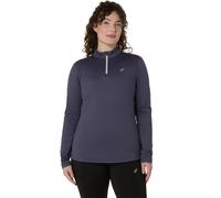 ASICS Core Winter 1/2 Zip Running Shirt Women - Blue Grey, Size XL