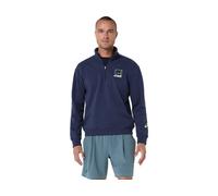 ASICS COURT CORE GRAPHIC HALF ZIP SWEATSHIRT Midnight Heather M