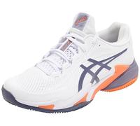 ASICS Men's Court FF 3 Clay Sneaker, White/Greyish Purple, 10.5 UK
