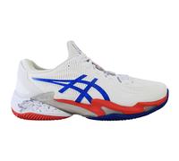 Asics Court FF 3 Novak Clay Mens White Tennis Shoes - Size UK 8.5