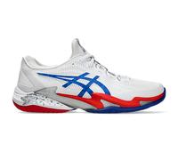Asics Court FF 3 Novak Mens White Tennis Shoes - Size UK 5.5