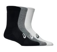 ASICS 3 Pack Crew Sock - Mixte - Black / White / Grey - size XL- model 2026 XL
