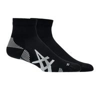 Asics - Cushioned Run Quarter Sock - Running socks size 8,5-11, black