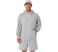 ASICS French Terry Relaxed Pullover Hoodie S Gray Men
