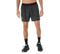 ASICS Fujitrail AOP 5in Short Running Shorts Men - Black, Size S