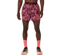ASICS Fujitrail AOP 5in Running shorts Men - coral, wine red, Size L