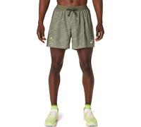 Asics - Fujitrail All Over Print 5'' Short - Running shorts size M, brown