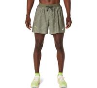 ASICS Fujitrail AOP 5in Running Shorts Men - Green, Size S