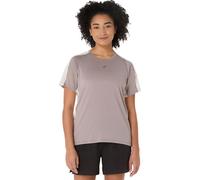 ASICS Fujitrail Elite Running Shirt Women - Grey, Beige, Size L