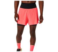 Asics - Fujitrail Elite Short Blazing Coral - L - Trail shorts