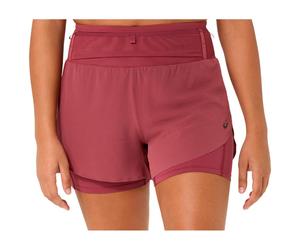 Asics - Fujitrail Elite W's Brisket Red - L - Trail shorts