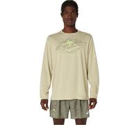 Asics - Fujitrail Logo L/S Top - Running shirt size M, sand