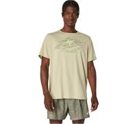 ASICS Fujitrail Logo Tee Running Shirt Men - Green, Size L