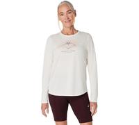 ASICS Fujitrail Logo Running Shirt Women - Beige, Size M