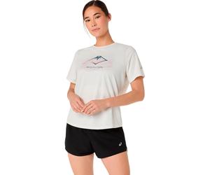 ASICS Fujitrail Logo Running shirt Women - beige, Size S