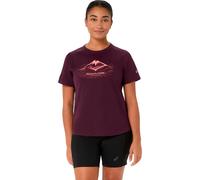 Asics - Fujitrail Logo Short Sleeve W Dark Aubergine - M - Trail tee-shirt