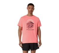 Asics Fujitrail Logo Short Sleeve T-Shirt Pink Black, Size S