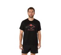 Asics Fujitrail Logo SS T-shirt Black Red, Size M