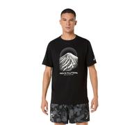 Asics Fujitrail Short-Sleeve T-shirt Black White, Size XL