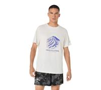 Asics Fujitrail Short-Sleeve T-shirt White Blue, Size M