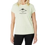 ASICS FUJITRAIL Women’s Logo Tee M Matcha Green Trail Running Gym Performance