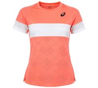 Asics Game Short Sleeve Womens Coral Tennis T-Shirt 2042A301_702