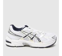 ASICS Gel-1130 Junior Trainers in White & Navy, Metallic Detail, Size: 13 UK 13